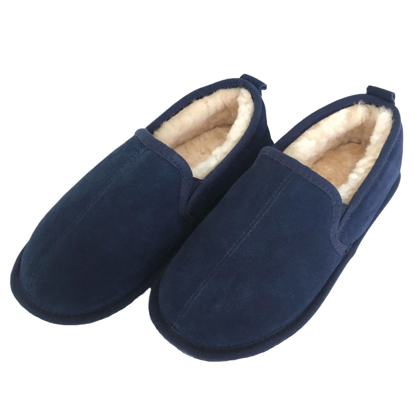 reparere Opdagelse Simuler Deluxe Mens 'Liam' Sheepskin Slippers with Soft Sole - Navy – Sheepskin  World